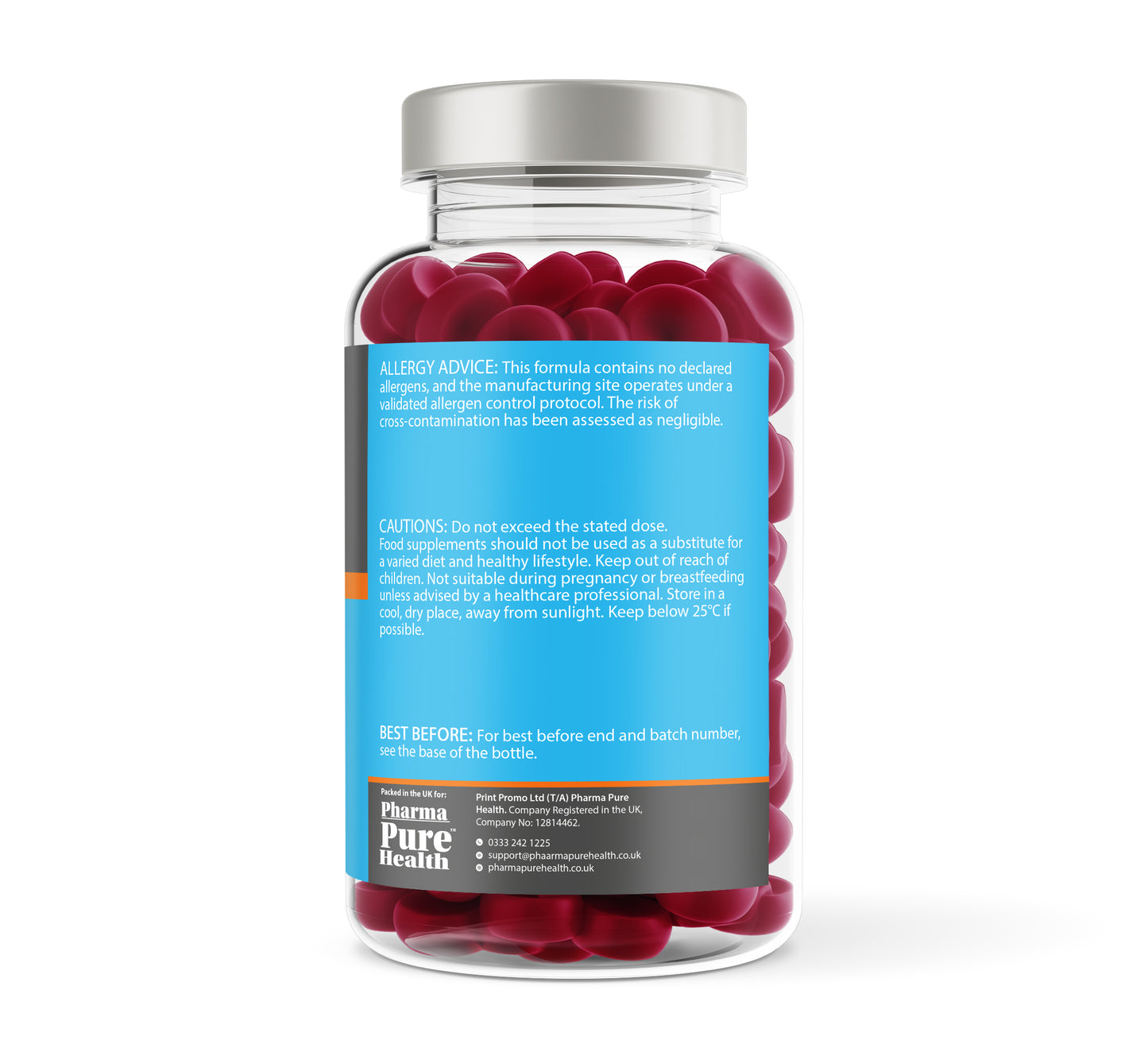 Lions Mane Gummies Natural Berry Flavour