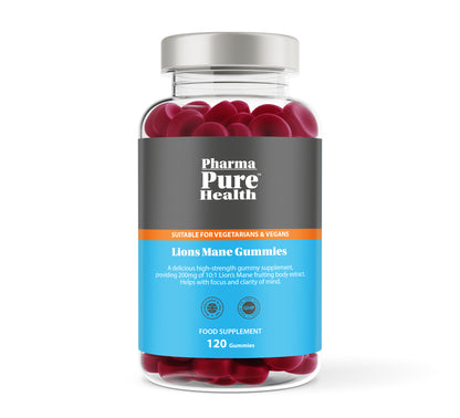 Lions Mane Gummies Natural Berry Flavour